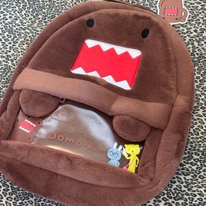 Domo-kun Brown Plush Backpack